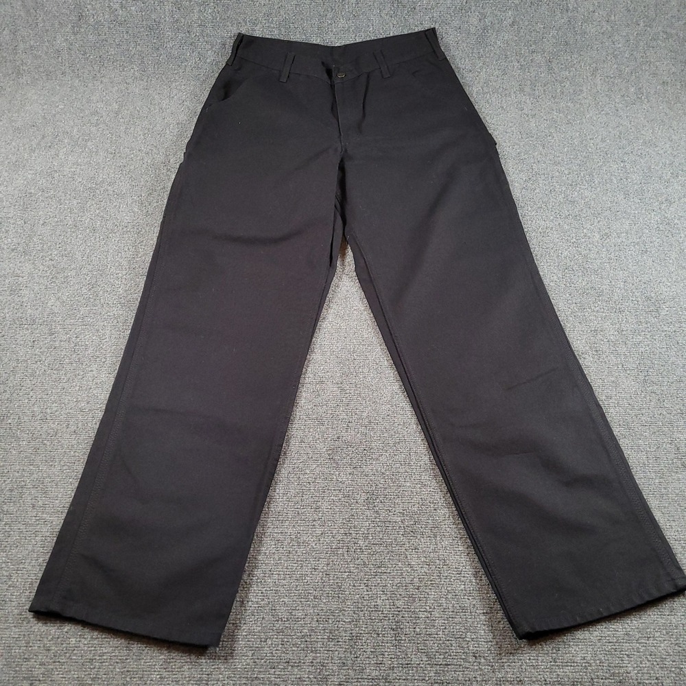 Carhartt Utility Work Pant Mens 34x34 Black Loose Fit Duck B11-BLK NWT